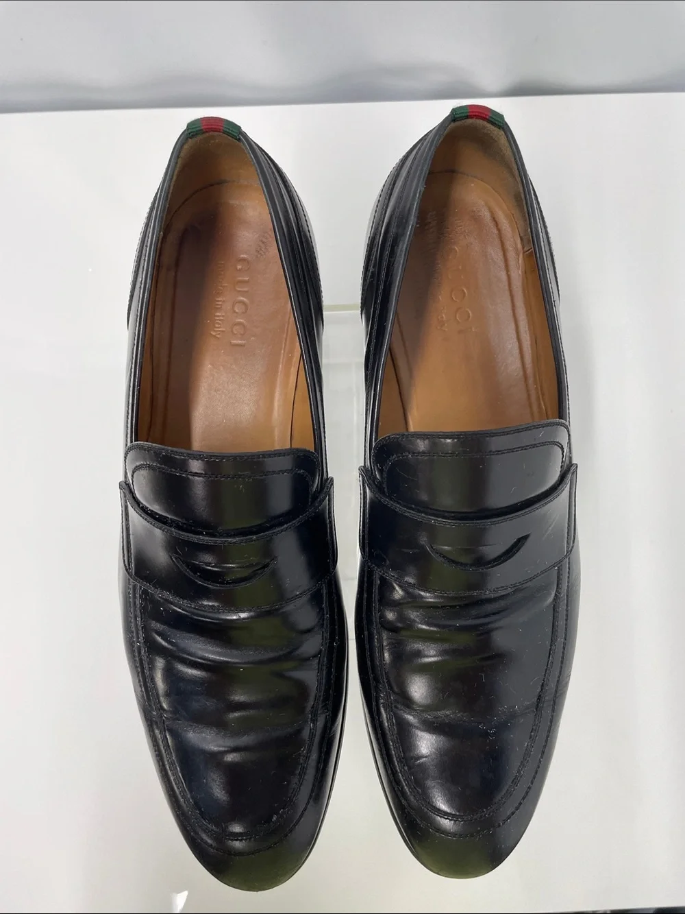 Gucci black leather